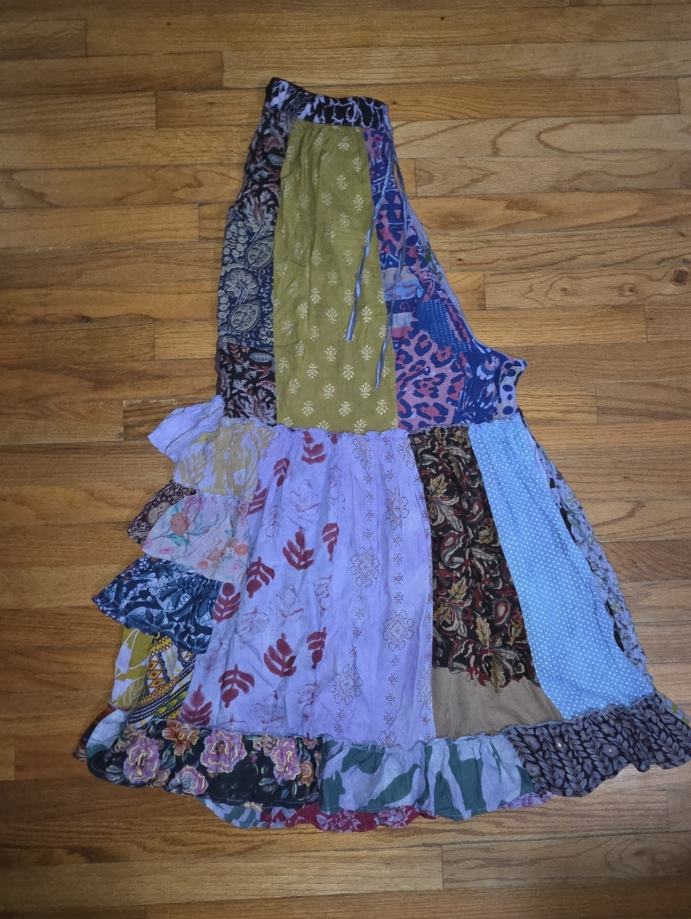 ANANTA Bohemian Patchwork Wide Legs ONE SIZE - Picture 12 of 13